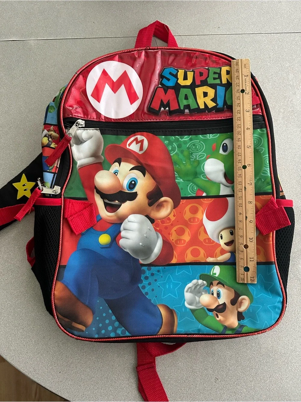 Nintendo Super Mario Kids Backpack - Red, Blue, Green